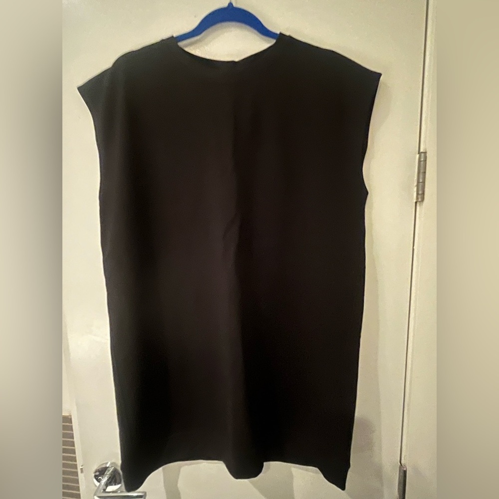 Victoria's Secret Black Tunic Dress Size Med Keyhole Open Back